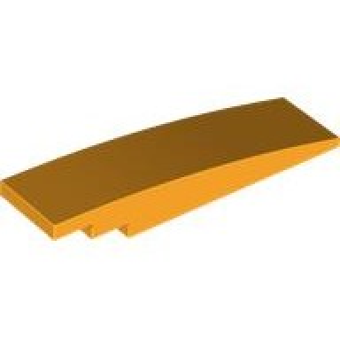 bright light orange slope curved 8 x 2