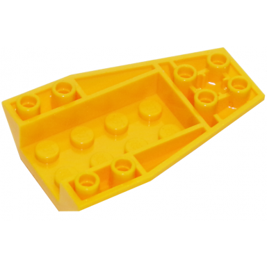bright light orange wedge 6 x 4 triple inverted curved