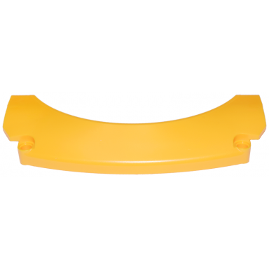 bright light orange technic panel car mudguard arched 15 x 2 x 6 rounded top