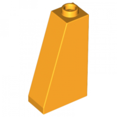 bright light orange slope 75 2 x 1 x 3 - hollow stud