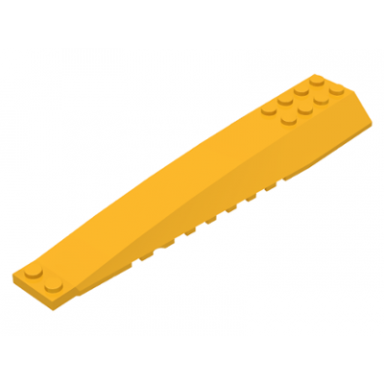 bright light orange wedge 16 x 4 triple curved with reinforcements