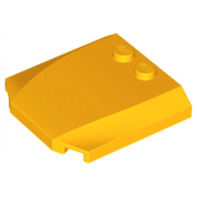 bright light orange wedge 4 x 4 x 2 3 triple curved
