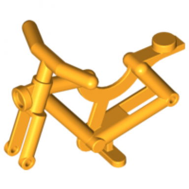 bright light orange bicycle frame