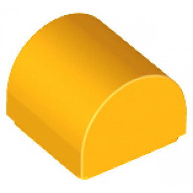 bright light orange slope curved 1 x 1 x 2 3 double