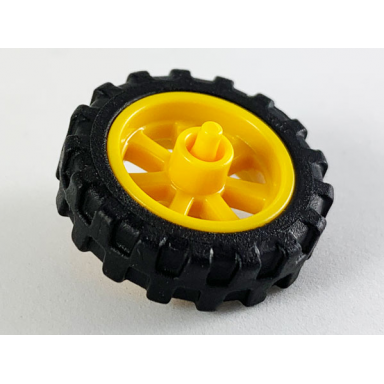 bright light orange wheel 15mm d x 6mm city motorcycle with black tire 21mm d x 6mm city motorcycle 50862 50861