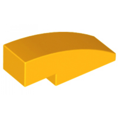 bright light orange slope curved 3 x 1