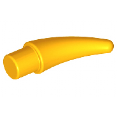 bright light orange barb claw horn tooth - small