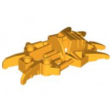 bright light orange bionicle foot toa inika clawed