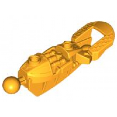 bright light orange bionicle toa inika leg lower section