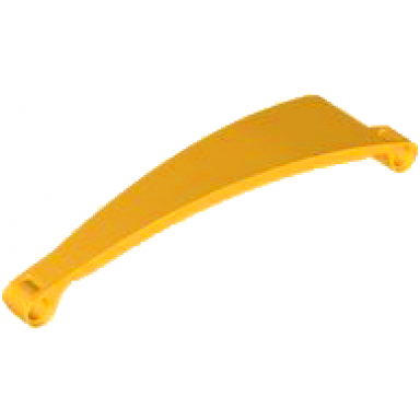 bright light orange technic panel curved 53 3 x 13 tapered right