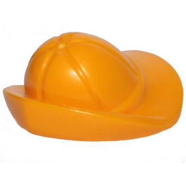 bright light orange minifigure headgear hat fisherman rain