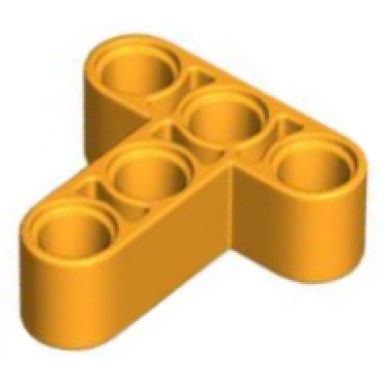 bright light orange technic liftarm modified t-shape thick 3 x 3