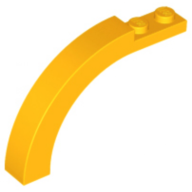 bright light orange arch 1 x 6 x 3 1 3 curved top