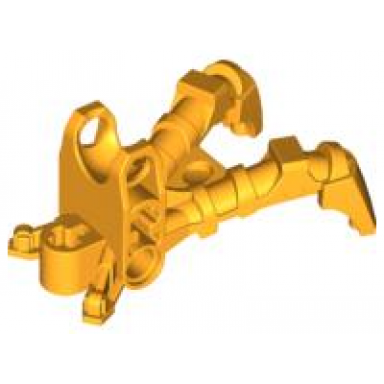 bright light orange bionicle foot claw with ball socket