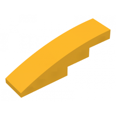 bright light orange slope curved 4 x 1