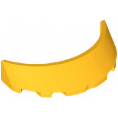 bright light orange windscreen 3 x 6 x 1 curved
