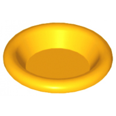 bright light orange minifigure utensil dish 3 x 3