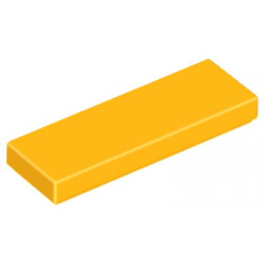 bright light orange tile 1 x 3