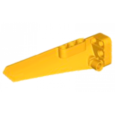bright light orange technic panel fairing 6 long smooth side b
