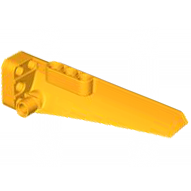 bright light orange technic panel fairing 5 long smooth side a