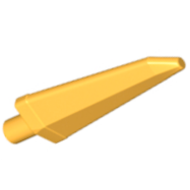 bright light orange minifigure weapon sword spike flexible 3.5l with bar end