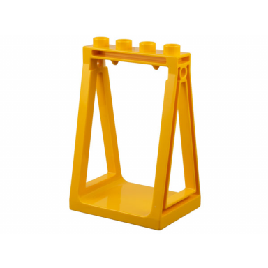 bright light orange duplo swing frame
