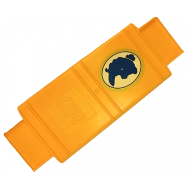 bright light orange container book cover binding 16 x 6 x 1 storybook adventures with dark blue belle silhouette with gold oval border pattern sticker - set 43177