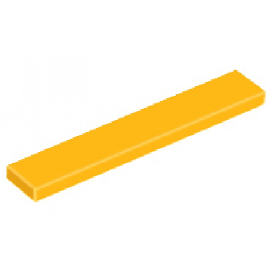 bright light orange tile 1 x 6