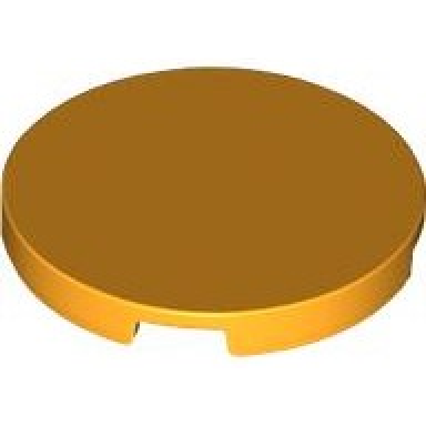 bright light orange tile round 3 x 3