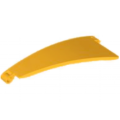 bright light orange technic panel curved 50 5 x 13 tapered left