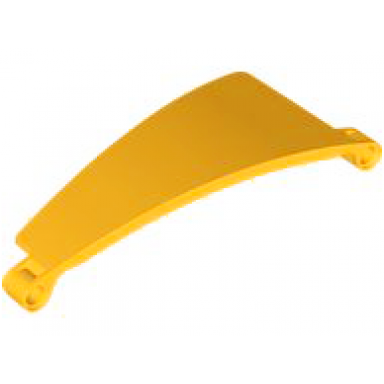 bright light orange technic panel curved 51 5 x 13 tapered right