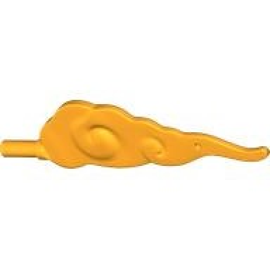 bright light orange wave rounded straight swirls with bar end cloud wind gusts