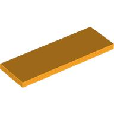 bright light orange tile 2 x 6