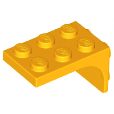 bright light orange bracket 3 x 2 - 2 x 2