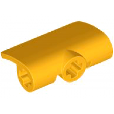 bright light orange technic panel curved 2 x 3 x 1