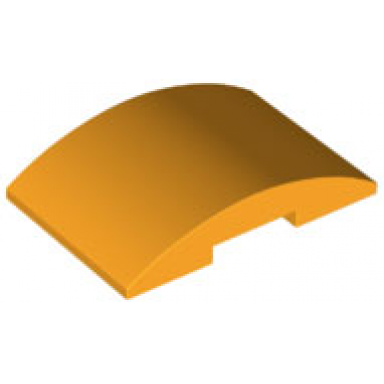 bright light orange slope curved 6 x 4 double
