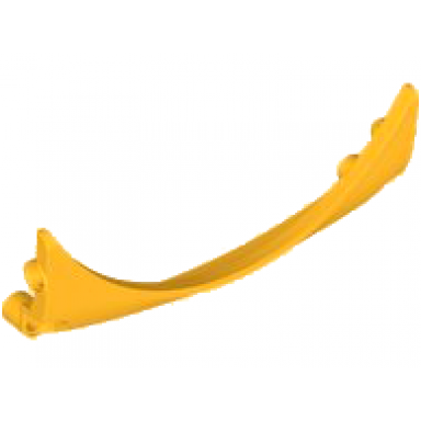 bright light orange technic panel car mudguard arched 42 13 x 2 x 5 rounded top