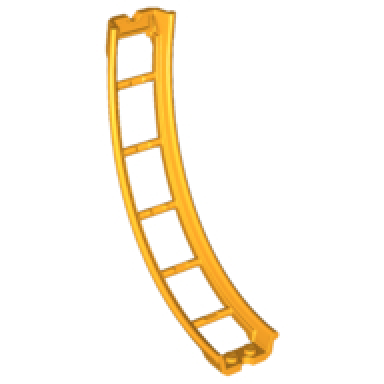 bright light orange train track roller coaster loop quarter