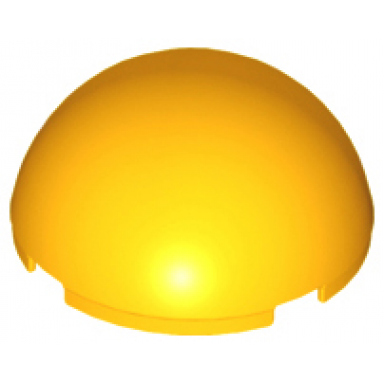 bright light orange cylinder hemisphere 4 x 4