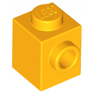bright light orange brick modified 1 x 1 with stud on side