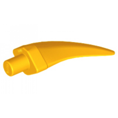 bright light orange barb claw horn tooth - medium