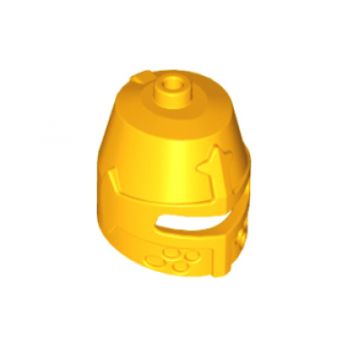 bright light orange minifigure headgear helmet castle closed with eye slit