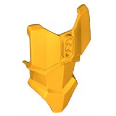 bright light orange large figure torso armor with 2 chest holes