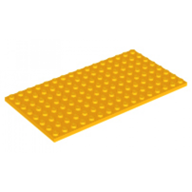 bright light orange plate 8 x 16