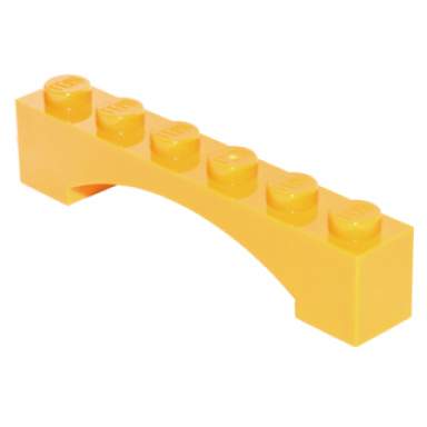 bright light orange arch 1 x 6 raised arch