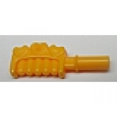 bright light orange friends accessories comb with handle and 3 hearts