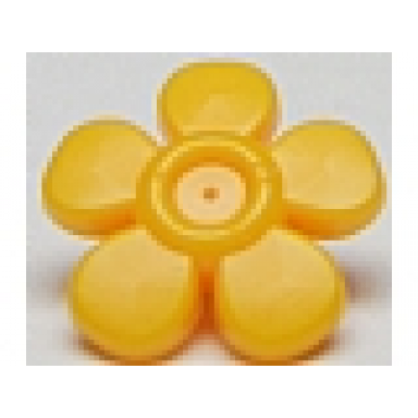 bright light orange friends accessories hair decoration flower with smooth petals and small pin