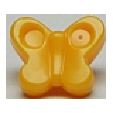 bright light orange friends accessories hair decoration butterfly with small pin
