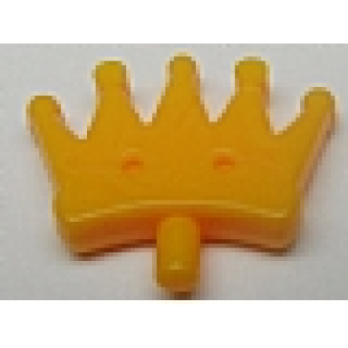 bright light orange friends accessories hair decoration tiara with 5 points and small pin