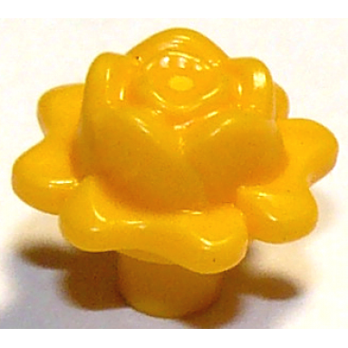 bright light orange friends accessories flower rose with pin